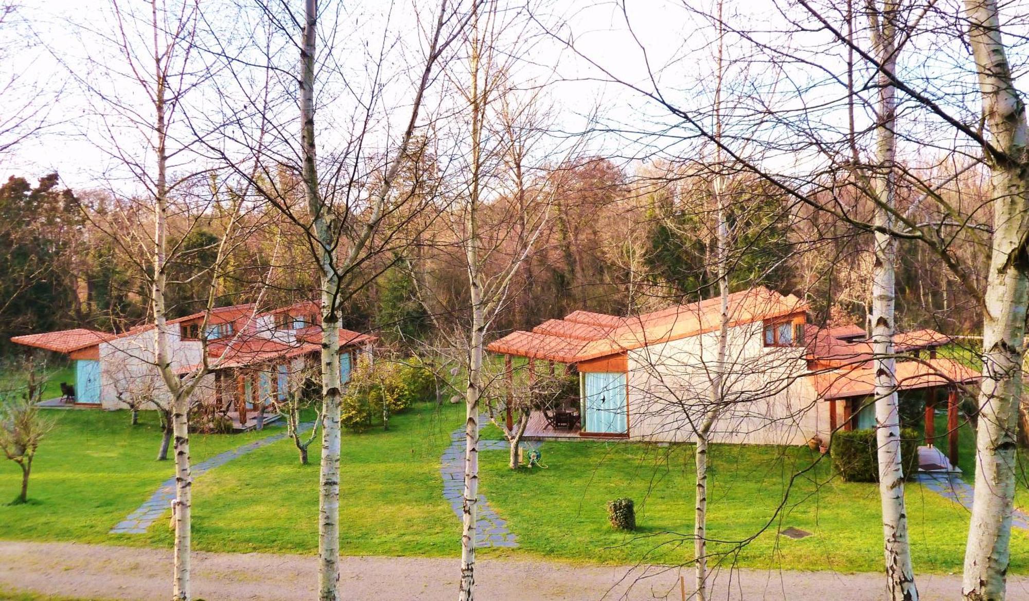 Bungalow Camping Los Manzanos Santa Cruz de Oleiros Eksteriør bilde