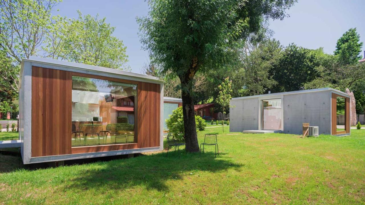 Bungalow Camping Los Manzanos Santa Cruz de Oleiros Eksteriør bilde